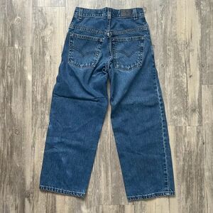 Vintage Levi's Silver Tab Baggy Fit Denim Jeans Size 10 Youth